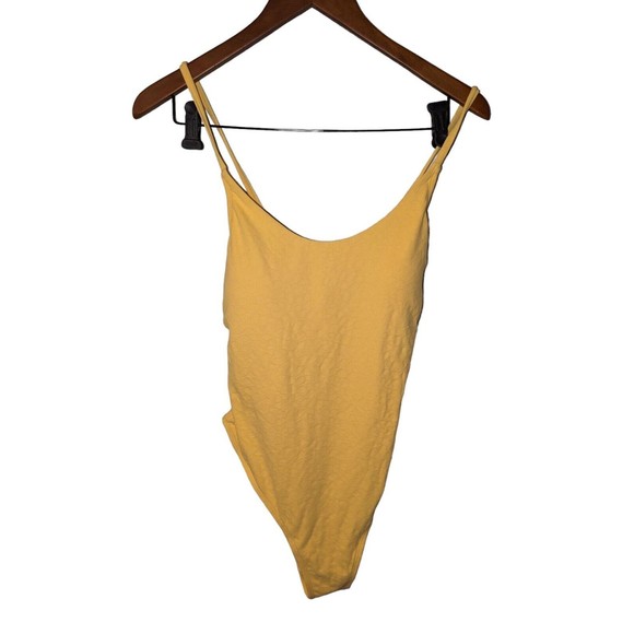 Cupshe One-Piece Yellow Swimsuit Large Women's Size Large - Picture 2 of 3
